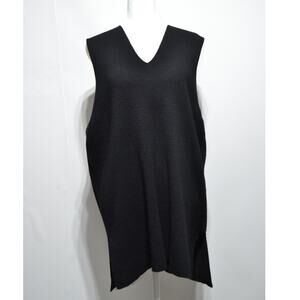 Clifford & Wills Vintage Black 100% Wool Sweater Vest Size Large